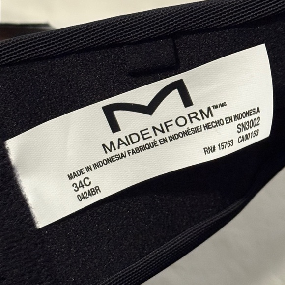 Maidenform Dreamwire Strapless Padded Lift Underwire Bra Black Size 34C - Picture 9 of 11